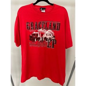Graceland Elvis Presley King of Rock and Roll Men's Short Sleeve T shirt XL
